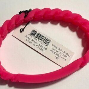 Marc By Marc Jacobs Knockout Pink Rubber Bracelet M5131091